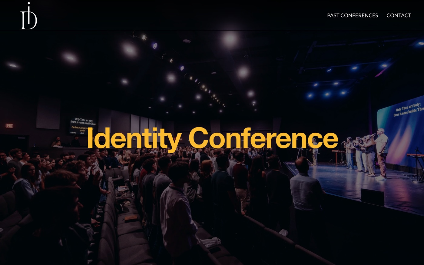 Identity Conference website homepage
